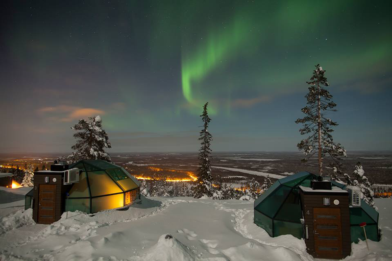 auroras boreales hoteles Europa
