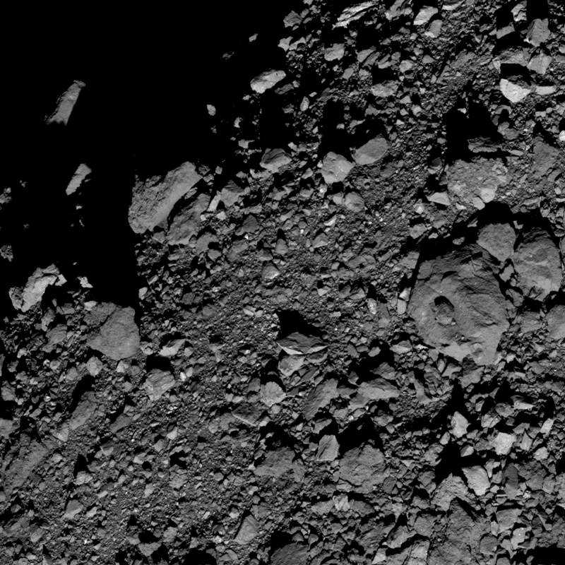 superficie del asteroide Bennu