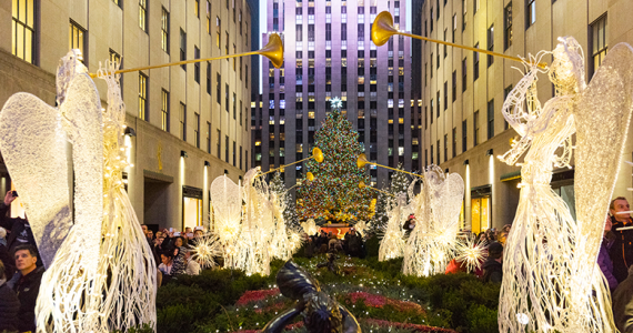 temporada navideña Rockefeller Center árbol de Navidad Nueva York