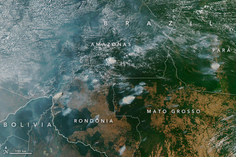 NASA Amazona Brasil incendios forestales