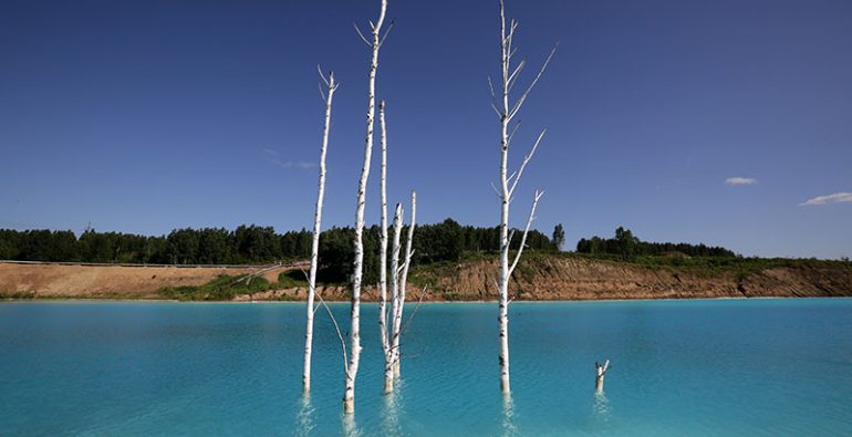 Siberia Lago azul turquesa