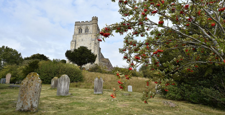 iglesia medieval en Inglaterra Terror
