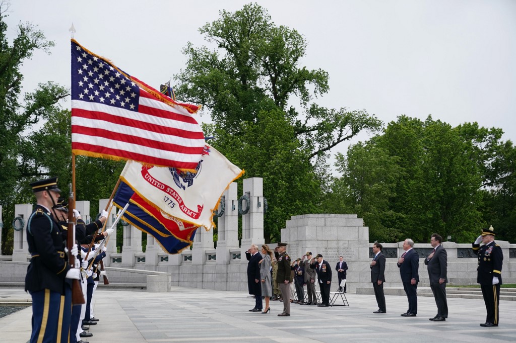 Memorial de la Segunda Guerra Mundial en Washington Trump