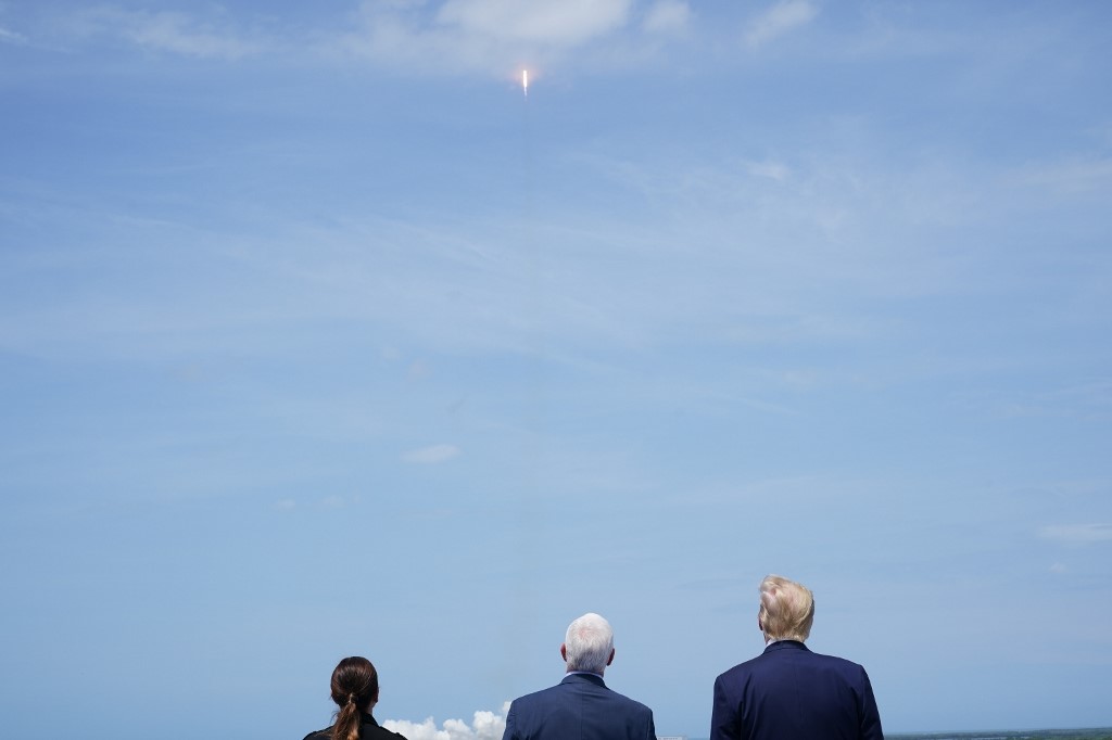 Donald Trump histórico despegue NASA