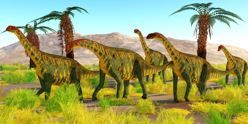 tetraedro Formación Ciudad Menda Los primeros dinosaurios vivían en manadas y eran altamente sociales,  revela un estudio | National Geographic en Español