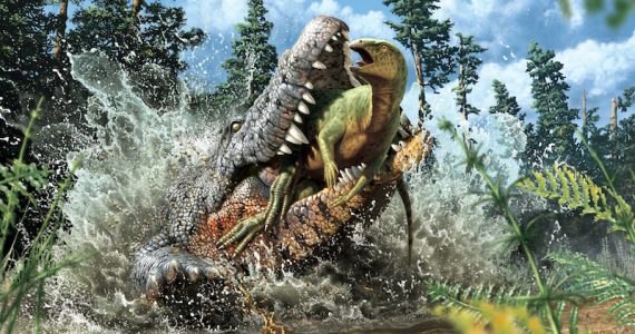 cocodrilo prehistórico dinosaurio