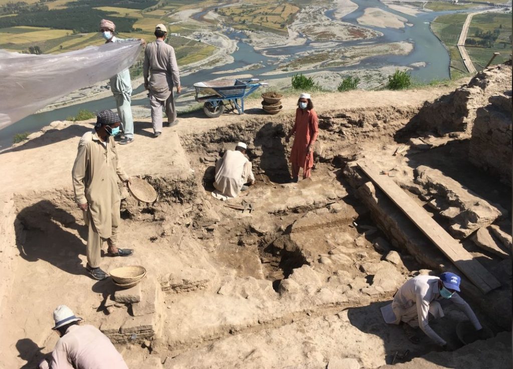 excavación del templo budista en Pakistán